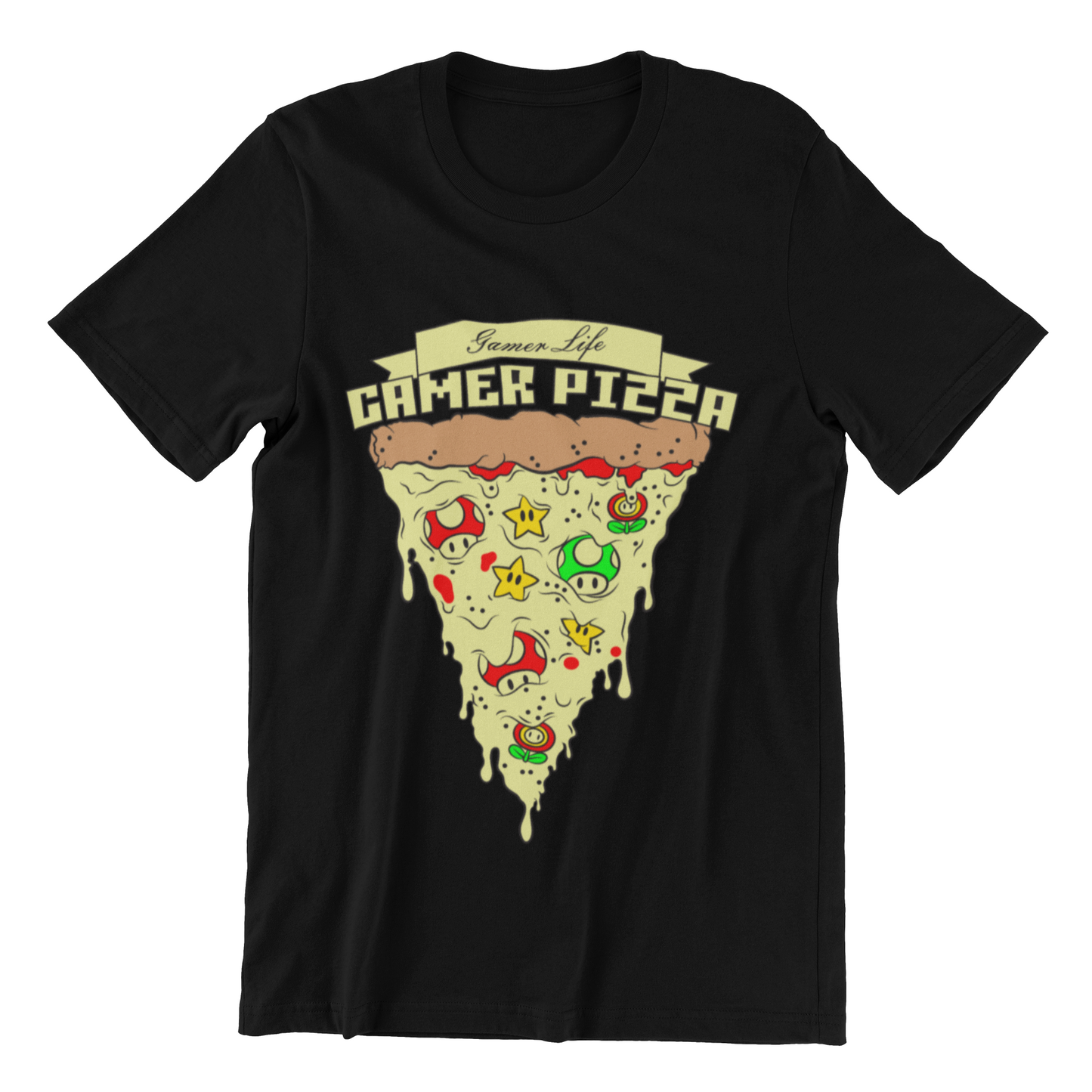 Camiseta Mario Pizza Gamer