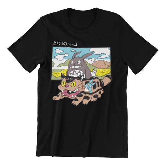 Camiseta Totoro & Gato Bus V2