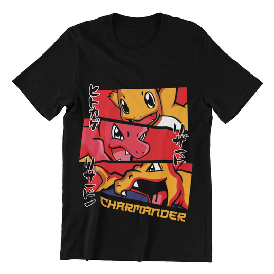 Camiseta Pokemon Charmander Triada